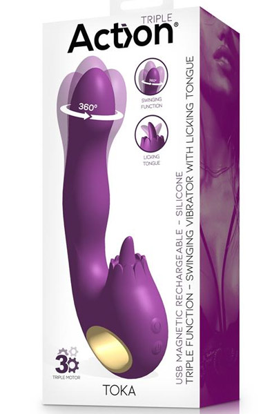 Toka Vibe schwingende & stimulierende Leckzunge - Rabbit-Vibrator 5