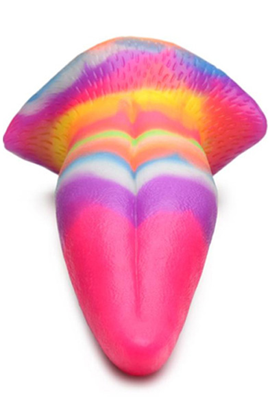 Tongue im Dunkeln Leuchtender Dildo 21,5 cm - Drachen-Dildo 2