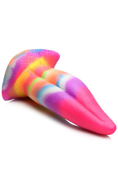 Tongue im Dunkeln Leuchtender Dildo 21,5 cm - Drachen-Dildo 3