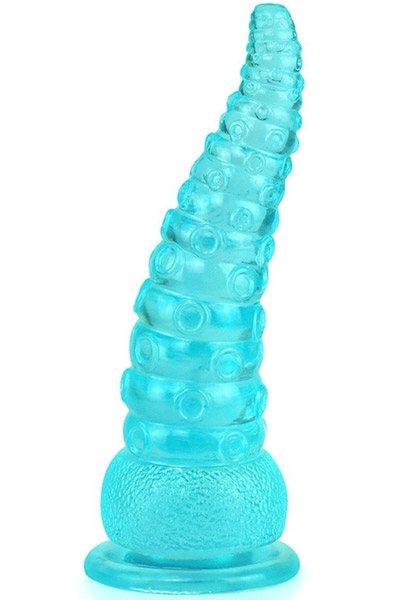 ToppedMonster Winkle Dildo Türkis 23 cm - Monster-Dildo 1