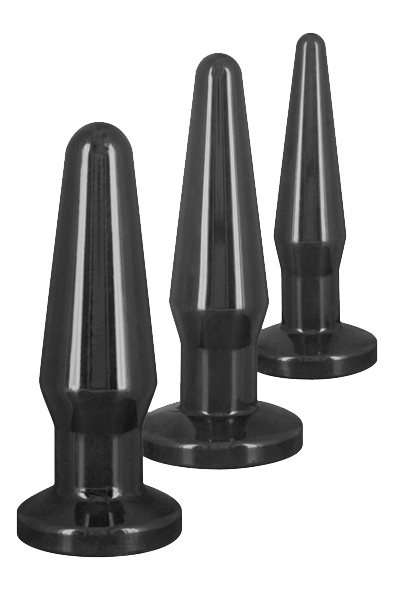 ToyJoy Anal Play Best Butt Buddies Set Schwarz - Analplug Set 1