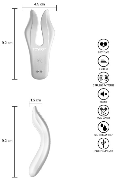 ToyJoy Blüte Erogener Zonen Stimulator - Finger-Vibrator 7