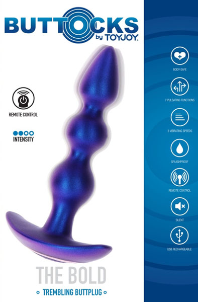 ToyJoy Der kühne Perlen-Vibrations-Analplug - Vibrierender Analplug 4