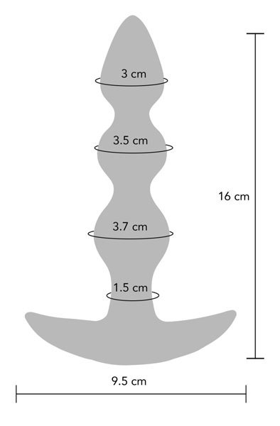 ToyJoy Der kühne Perlen-Vibrations-Analplug - Vibrierender Analplug 5