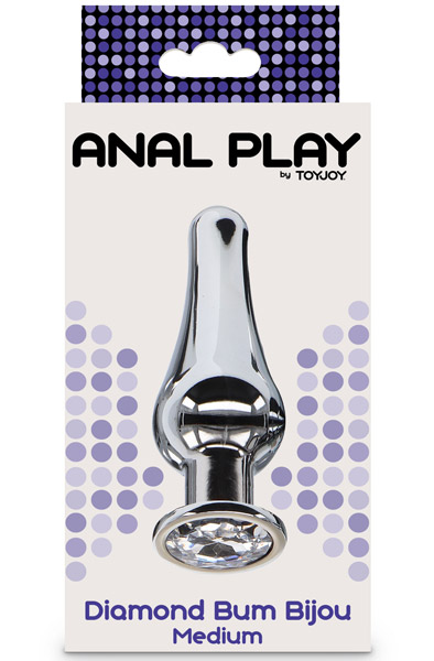 ToyJoy Diamant Bum Bijou Medium - Analplug aus Metall 3