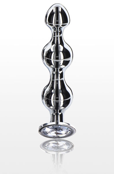 ToyJoy Diamant Star Perlen Groß - Analplug aus Metall 2