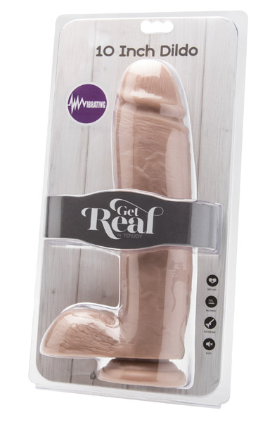 ToyJoy Dildo mit Hoden Vibrator 25,5 cm - Vibrierender Dildo 2
