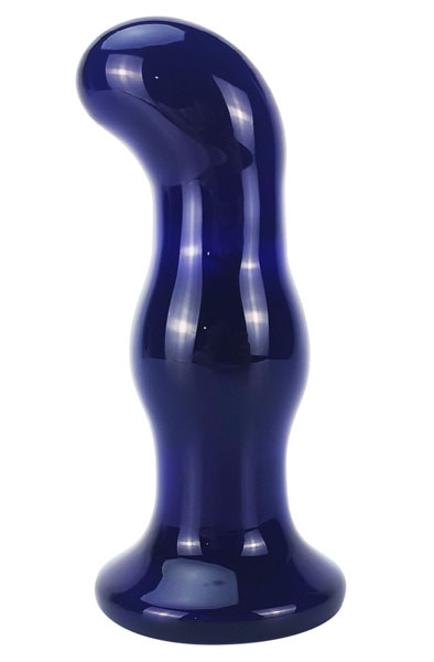 ToyJoy Funkelnder Vibrations-Glasplug 11,5 cm - Analplug aus Glas 2