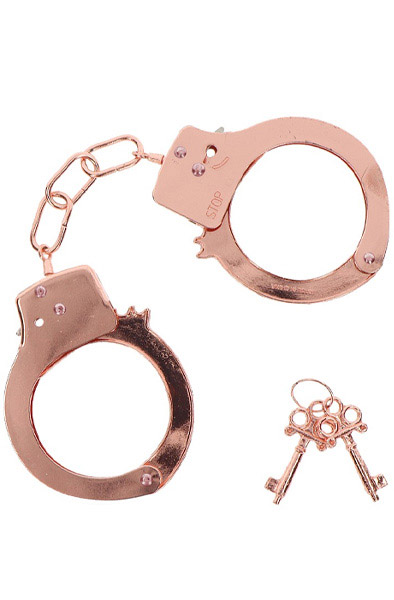 ToyJoy Metall-Handschellen Roségold - Handschellen 1