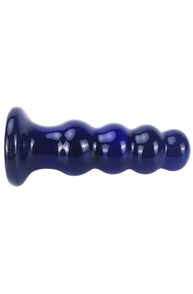 ToyJoy Strahlender Vibrations-Glasplug 11,5 cm - Vibrierender Analplug 3