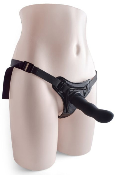 TOYZ4LOVERS Aktiver Liebes Strap-on Schwarz - Umschnalldildo mit Geschirr 1