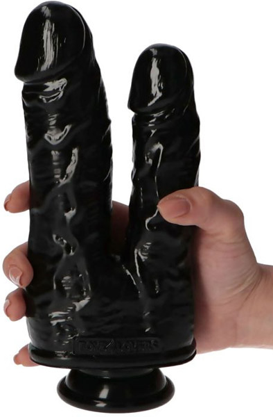 TOYZ4LOVERS Doppeldildo Schwarz 18,5 cm - Doppel-Dildo 1
