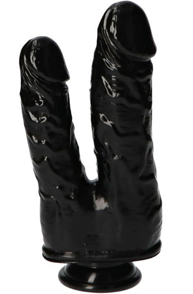 TOYZ4LOVERS Doppeldildo Schwarz 18,5 cm - Doppel-Dildo 2