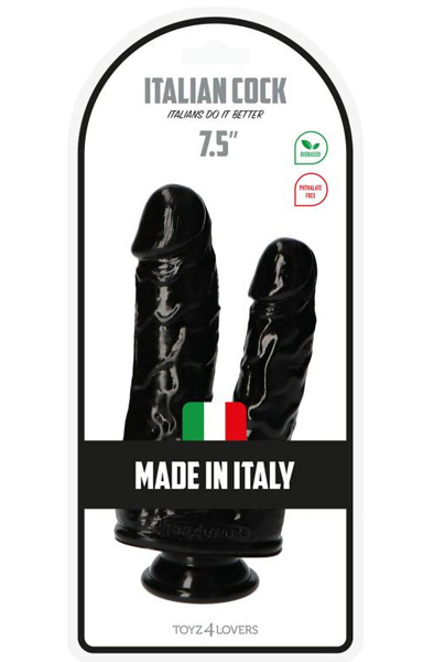 TOYZ4LOVERS Doppeldildo Schwarz 18,5 cm - Doppel-Dildo 3