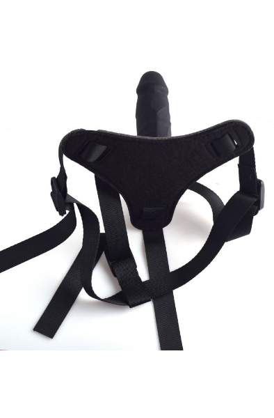 TOYZ4LOVERS Hot Stuff Strap-on Schwarz - Umschnalldildo mit Geschirr 2