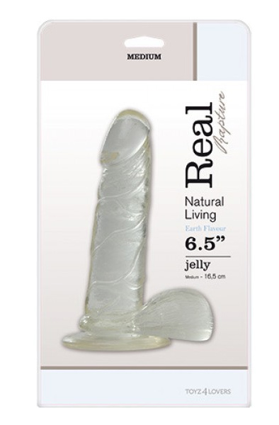 TOYZ4LOVERS Jelly Dildo Real Rapture durchsichtig 17cm - Dildo 2