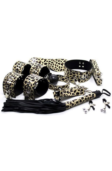 TOYZ4LOVERS Wildes Bondage-Set Leopard - Bondage-Set 2