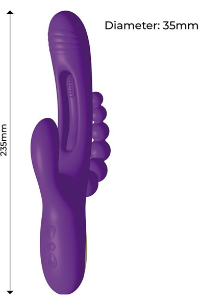 Triya Vibe mit flippender Zunge & Analperlen - G-Punkt-Vibrator 4