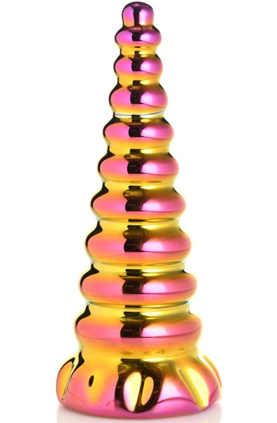 Twilight Regenbogen-Glasdildo 16 cm - Drachen-Dildo 1