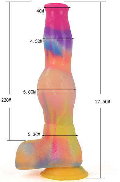 Undiz Leuchtdildo 27,5 cm - Drachen-Dildo 7