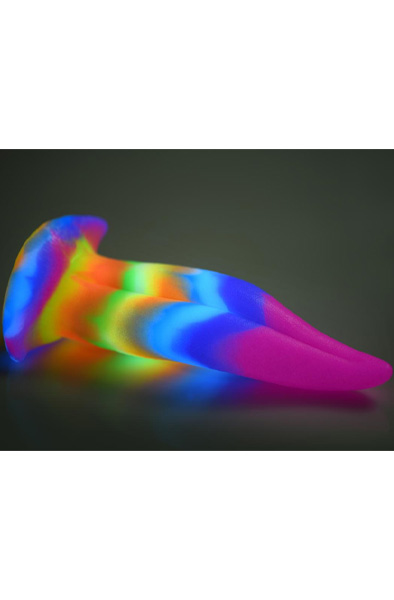 Unicorn Zungen Dildo Leuchtet im Dunkeln 21 cm - Drachen-Dildo 5