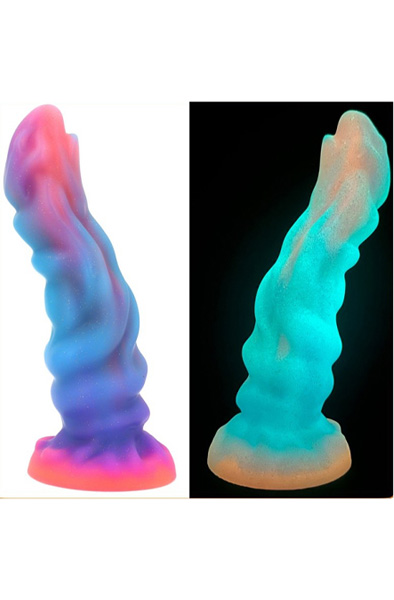 Unicorny Jade Rabbit Leuchtender Dildo 24 cm - Drachen-Dildo 2