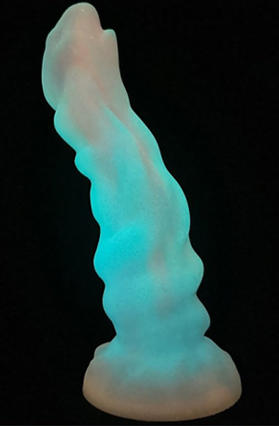 Unicorny Jade Rabbit Leuchtender Dildo 24 cm - Drachen-Dildo 7