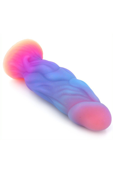 Unicorny Leuchtender Realistischer Dildo 22 cm - Drachen-Dildo 6