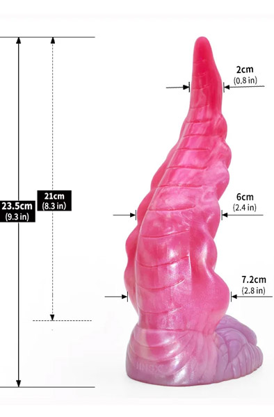 Unicorny Octoslot Tentakel-Dildo 23,5 cm - Drachen-Dildo 6
