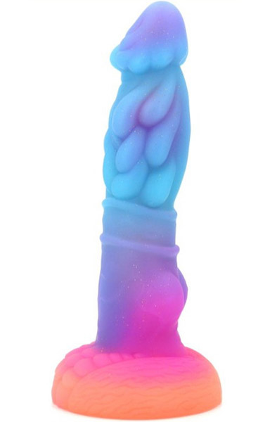 Unicorny Pilzkopf Leuchtender Dildo 22 cm - Drachen-Dildo 1