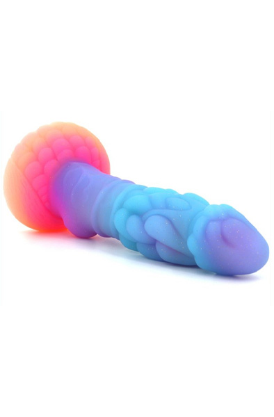 Unicorny Pilzkopf Leuchtender Dildo 22 cm - Drachen-Dildo 4