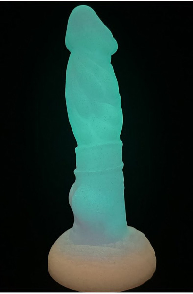 Unicorny Pilzkopf Leuchtender Dildo 22 cm - Drachen-Dildo 6