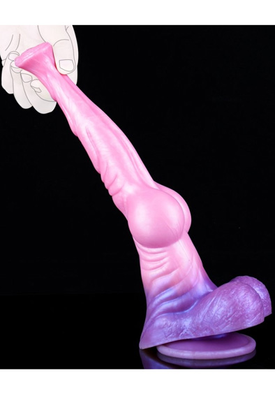 Unicorny Pinky Jumpy Dildo 28,4 cm - Drachen-Dildo 8