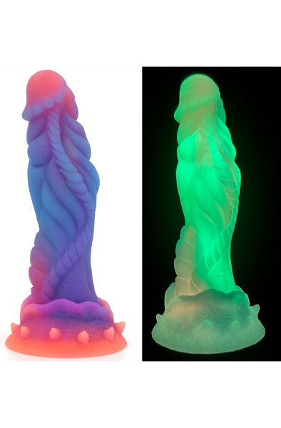 Unicorny Poppy Leuchtender Dildo 23 cm - Drachen-Dildo 2