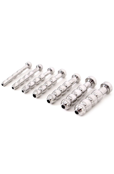 Urethral Trainer Kit mit 7 hohlen Penisplugs - Dilator-Set 2
