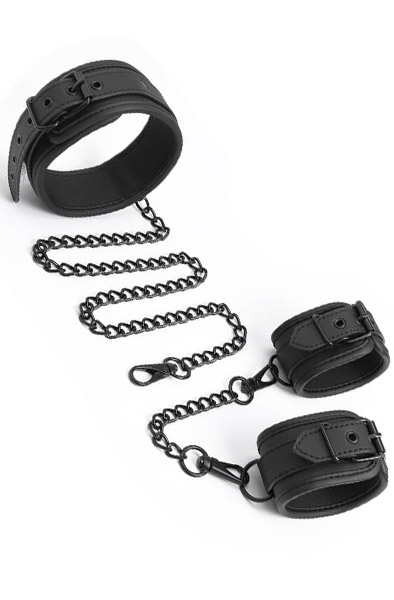 Vegan Halsband- & Handschellen-Set - Halsband-Handschellen-Kombination 2