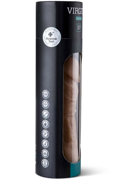 Vergite Realistische Hülle mit Vibration Hautfarben 21cm - Vibrierende Penis-Manschette 3