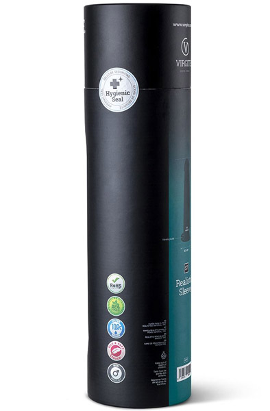 Vergite Realistische Hülle mit Vibration Hautfarben 21cm - Vibrierende Penis-Manschette 4