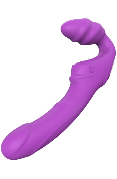 Vibes Of Love Doppeldildo in Lila - Strap-on 2