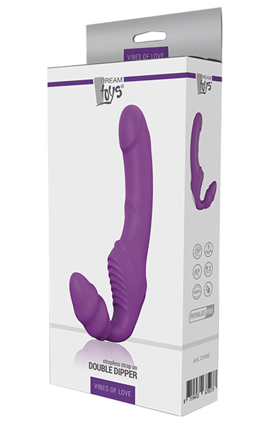 Vibes Of Love Doppeldildo in Lila - Strap-on 3