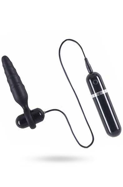 Vibration Silikon Plug mit 10 Vibrationsmodi - Vibrierender Analplug 2