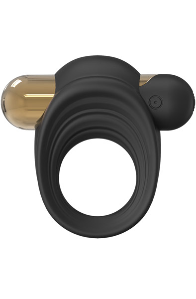 Vibrierender Penisringe Schwarz & Gold - Vibrierender Penisring 2