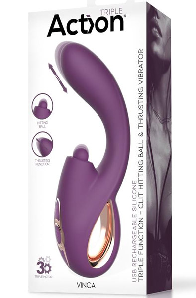 Vinca Weicher Schlagball mit Stoß- und Vibrationsfunktion - G-Punkt-Vibrator 6