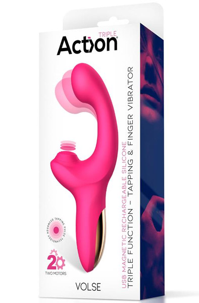 Volse Dreifachfunktion-Vibrator mit Finger- & Pulsationstippen - G-Punkt-Vibrator 7