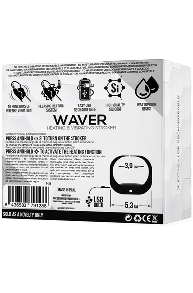 Waver Männlicher Masturbator mit Wärme- & Vibrationsfunktion flexibel - Masturbator 6