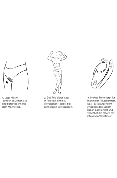 We-Vibe Moxie+ Schwarz - Vibrator für den Slip 3