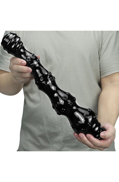 Weep Dildo Schwarz 41 cm - Extra dicker Anal-Dildo 2