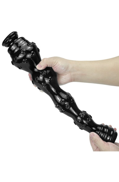Weep Dildo Schwarz 41 cm - Extra dicker Anal-Dildo 4