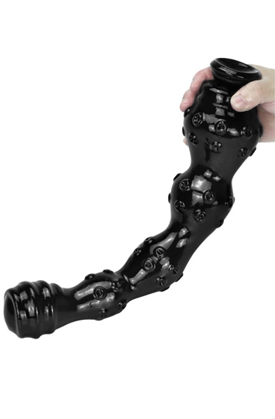 Weep Dildo Schwarz 41 cm - Extra dicker Anal-Dildo 6