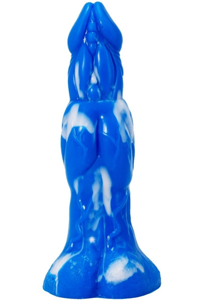 Wolorz Dildo Blau-Weiß 23 cm - Drachen-Dildo 2